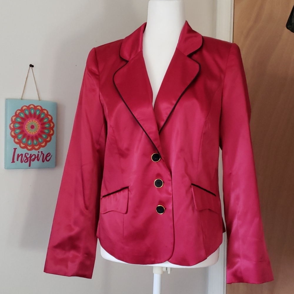 Luciano Dante Women's Fuschia Suit Blazer
